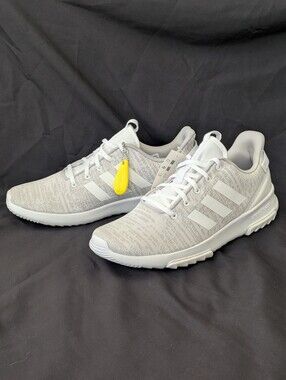NWT Adidas Cloudfoam Racer TR Ortholite Float Gray White Men's Sneakers Sz 9.5